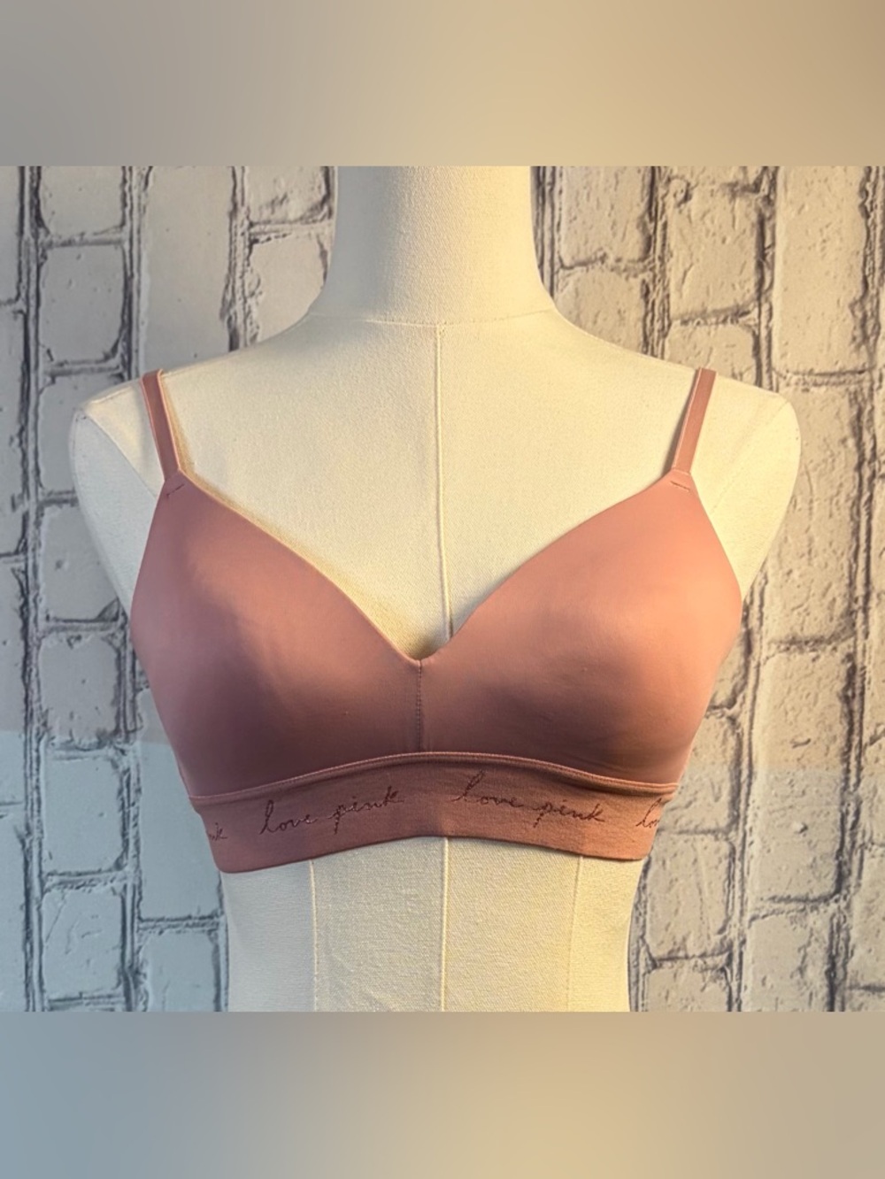 PINK Victoria's Secret Mauve Wireless Padded Bralette